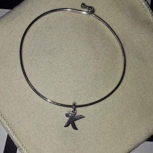 James Avery Bracelet with "K" Charm Sterling Silve